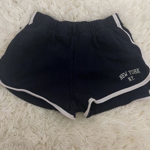 New York (N.Y.) Navy Blue Brandy Melville Comfy Shorts